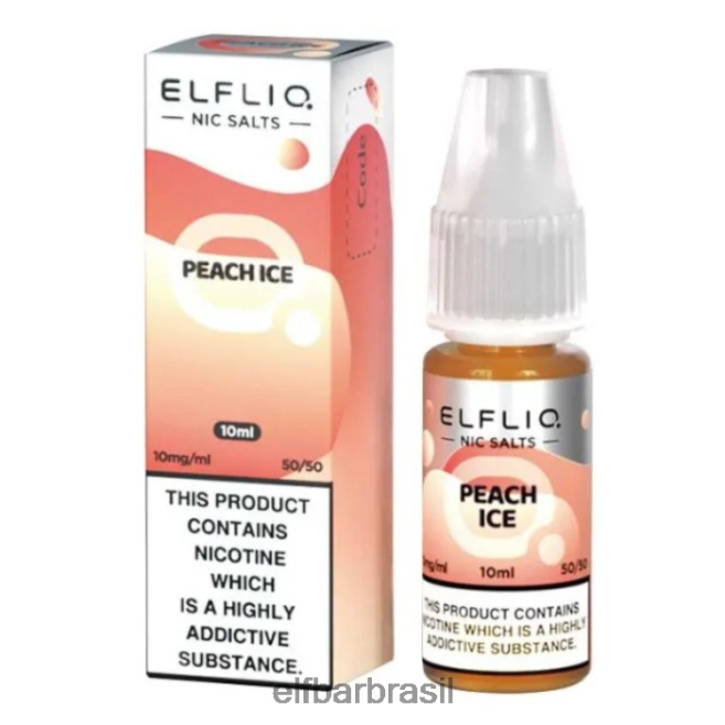 sais elfbar elfliq nic - gelo de pêssego - 10ml-20 mg/ml PJ4N186