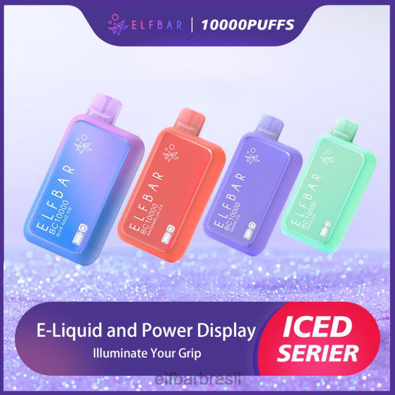 ELFBAR melhor sabor descartável vape bc10000 ice series 4TDFF1 gelo azul
