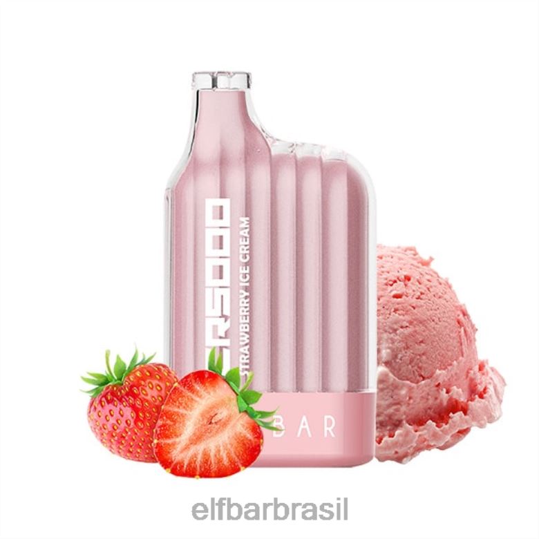 ELFBAR melhor sabor descartável vape cr5000 ice series 4TDFF23 sorvete de morango